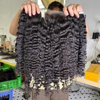 Cheveux humains bruts birmans frisés vietnamiens à double étirage, cheveux bruts birmans de haute qualité, prix de gros d'usine seulement