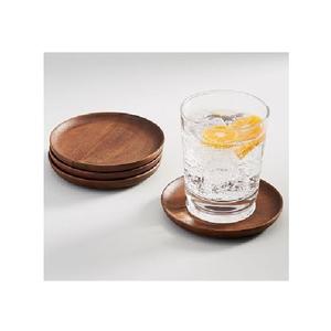 Decorative Floral Placemats Decorative Tabletop Wooden Coasters Set eco Friendly Non Slip Real Acacia Coaster <b>boards</b> For Cups - Product Image 2