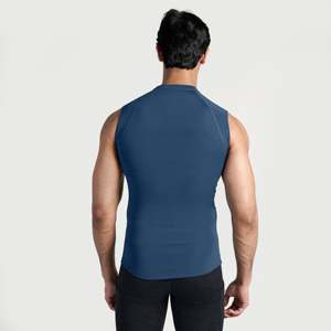 Camiseta Deportiva sin Mangas para Hombre GA, Compresión 2.0 en Color Verde Azulado, Talla XL, Cuello con Capucha, Transpirable, Material de Poliéster, Algodón y Elastano - Product Image 2