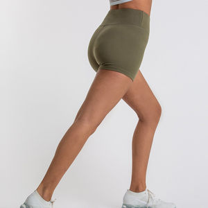 กางเกงขาสั้นเล่นยิมของผู้หญิงผ้าโพลีเอสเตอร์คุณภาพสูงแห้งเร็วระบายอากาศมีกระเป๋า - Product Image 6