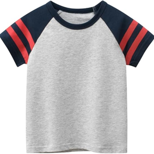 Enfant en bas âge garçon tricoté coton t-shirt personnalisé Applique Boutique vêtements confortable et élégant été enfants garçon vêtements chemises - Product Image 4