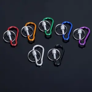 Affordable Snap Black Hooks Metal Custom High Quality Aluminum Carabiner Key Ring Clip