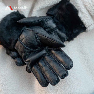 Gants de conduite en grain de chèvre doux et confortables de haute qualité avec gants de sécurité industrielle en cuir fendu pour la main - Product Image 3