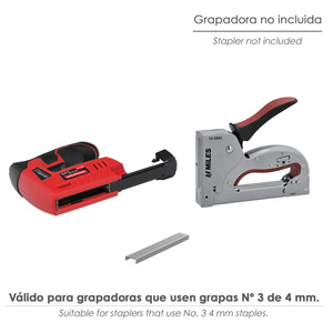 Grapas No. 3 Altezza 4 mm. (1.000 unità) - Product Image 3