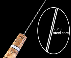 Cuchillos de Chef Profesionales de Acero Damasco Japonés PRESTIGE BLADES, Servicio OEM ODM para Pedidos al por Mayor Personalizados, Ambidiestros - Product Image 3