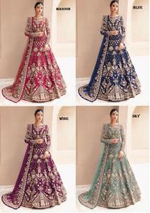 Haut sur demande Top Designer Bridal Anarkali Gowns Boutique collection Vêtements Disponible à la quantité en vrac - Product Image 5