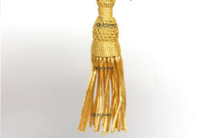 Borlas de Hilo Dorado al por Mayor para Uso en Prendas de Vestir - Adorno de Flecos de Rayón Textil, Color y Tamaño Personalizados, Precio Bajo - Product Image 4