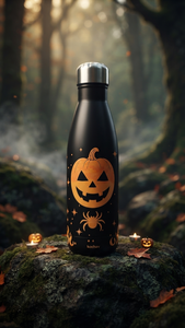 Halloween Pumpkin Stainless Steel Water Bottle Custom Printed Insulated Drink Bottle for Gifts and Events - Product Image 4