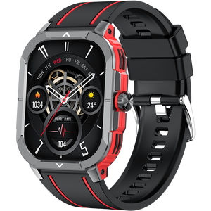 Montre connectée Lemfo HK56, écran AMOLED 2,06 pouces, NFC, appels Bluetooth, moniteur de fréquence cardiaque, étanche IP68, montre de fitness unisexe - Product Image 1
