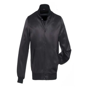 Chaquetas de hombre, chaqueta universitaria de punto con bordado de letras Vintage personalizada, chaquetas sueltas de satén Unisex - Product Image 6