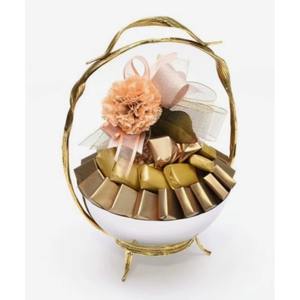 Increíble Bandeja Decorativa de Metal Clásica y Moderna para Reposteros y Confeccionistas de Dulces, Bellamente Elaborada con Acabado de Pincelada - Product Image 1