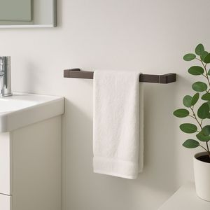 Panarea 45 cm mobili da bagno spazzolato portasciugamani cromato con finitura Gunmetal eleganti portasciugamani - Product Image 5