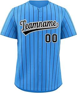 2024 logotipo personalizado impreso poliéster béisbol Softball Jersey alta calidad transpirable deportes al aire libre camisa hombres Unisex hecho en fábrica - Product Image 1
