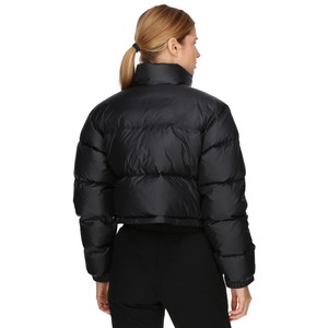 Veste en nylon matelassée imperméable à taille haute, style bomber, tendance décontractée, col montant, manches longues, pour femme, nouvelle collection hiver 2025 - Product Image 3