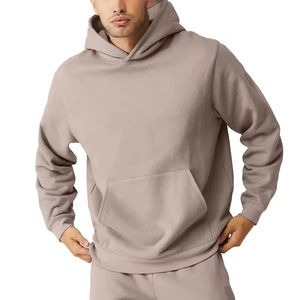 Sudadera con Capucha para Hombre, Estilo Popular, Holgada, Informal, de Forro Polar, Ropa Deportiva, Sudadera Lisa para Hacer Ejercicio - Product Image 1