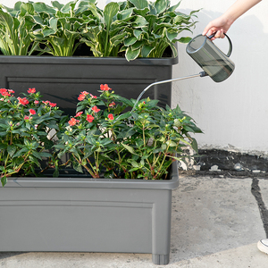 Vaso Moderno Grande in Plastica con Sistema <span class=keywords><strong>di</strong></span> Auto-Irrigazione 2024, Fioriera Unica per Casa e Giardino, per <span class=keywords><strong>Fiori</strong></span> Artificiali - Product Image 5