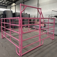 Panneaux de clôture robustes en acier galvanisé pour animaux, enclos pour bétail, panneaux de cour pour moutons / panneaux de ferme pour bovins et chevaux