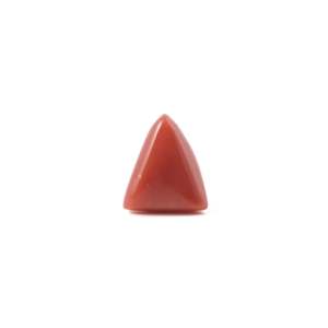 พลอยปะการังสีแดงสังเคราะห์ 3.6 กะรัต คุณภาพสูง ขัดเงา ขนาด 8 มม. สีขาว - Product Image 2