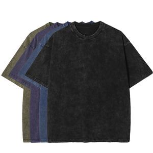 เสื้อยืดวินเทจผ้าฝ้าย100% ซักกรดสำหรับผู้ชายเสื้อยืดโอเวอร์ไซส์ออกแบบได้ตามต้องการ - Product Image 1