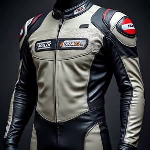 Malik Raza | Traje personalizado de motorista profesional | Armadura completa incluida | Cuero a medida - Product Image 5