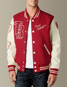 Custom Make High Quality <b>Baseball</b> <b>Jacket</b> Stitching Chenille Patch Embroidery Stand Collar Letterman Varsity <b>Jacket</b> <b>for</b> <b>Mens</b> - Product Image 3