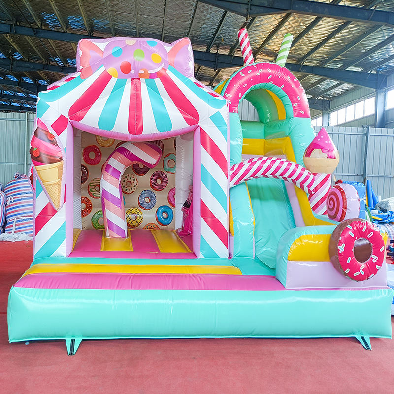Castillo inflable rosa
