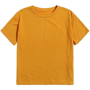 Women’s Casual Crop T-Shirt Knot Detail Short Sleeve Fashion <b>Top</b> Women’s Front Twist Tee Lightweight Crew <b>Neck</b> Cropped T-Shirt - Product Image 5