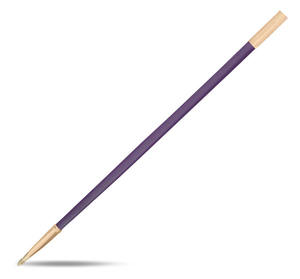 Espada de acero de Damasco forjada a mano con protector de latón dorado y vaina de cuero negro - Product Image 2