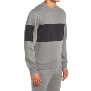 Sweat-shirts pour hommes Couleur contrastée Adultes Personnalisé Écologique 100% coton polaire Automne Vêtements décontractés Sweat-shirts brodés pour hommes - Product Image 4