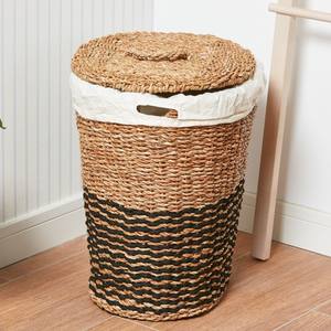 Seagrass <b>basket</b> organizer wholesale supply sea grass bin <b>baskets</b> hand woven raffia <b>straw</b> bins - Product Image 5