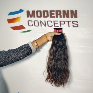 Vente en gros de extensions de cheveux humains vierges vietnamiens Raw non transformés en vrac Cheveux naturels indiens raides Style de temple Le meilleur prix! - Product Image 2