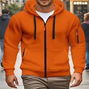 Nouvelle veste à capuche zippée en polaire brodée unisexe personnalisée, mode hiver, décontractée, 100% coton, chaude, respirante, de haute qualité - Product Image 4