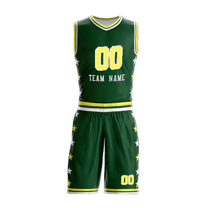 Maillot et short de basket-ball personnalisés, 100% polyester, séchage rapide, couleurs et logo personnalisés pour l'utilisation en équipe - Product Image 2