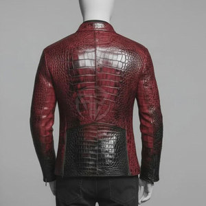 Chaqueta de Invierno de Piel de Vaca con Líneas Limpias y Textura Única, Ecológica, de Alta Calidad, con Logotipo Frontal - Product Image 3