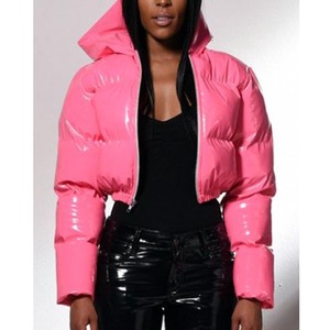 Chaqueta de burbujas brillante corta impermeable y transpirable para mujer, chaqueta acolchada de burbujas lavable de diseño único para hombre, a la venta, moq bajo - Product Image 1