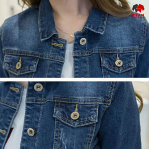 Vestes en jean personnalisées Ryan Pro Gear pour femmes, tissu confortable et respirant avec logo personnalisé, service OEM - Product Image 3