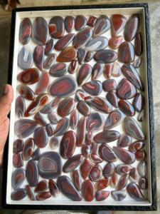 Natural Botswana Agate Cabochon Smooth Energy Healing Quartz Flat Back Loose Gemstone for Jewelry Bulk Supply - Product Image 2