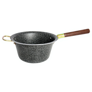 Cauldron en aluminium gris pierre 4003 de 26 cm avec poignée en bois pour woks - Product Image 2