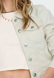 Chaqueta vaquera OEM para mujer, color crudo, diseño único, bolsillos en el pecho, cierre de botones, diseñado para mujer, comodidad para todas las estaciones - Product Image 4