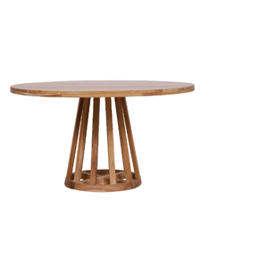 Modern Design Wooden Pedestal <b>Table</b> <b>for</b> Home Apartment Hotel Warehouse with Natural Finish Looks From Indonesia - Product Image 4