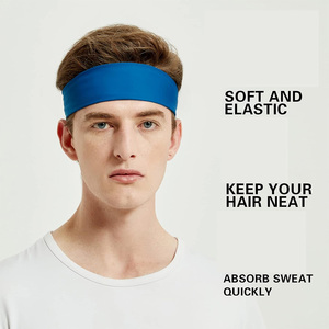 Bandeaux minces antidérapants impression personnalisée tissu respirant extensible absorbant la sueur sèche Protection professionnelle Sport confortable - Product Image 2