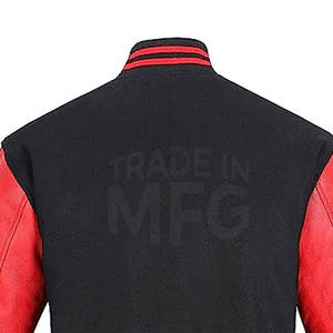 Chaqueta Lettermen con mangas de cuero de fabricante de servicio OEM hecha en Pakistán chaqueta Lettermen con mangas de cuero de alta calidad - Product Image 5