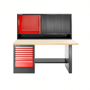 Banco de Trabajo con Gabinete para Herramientas de Alto Rendimiento Facom, con 7 Cajones, Unidad de Pared y Superficie de Trabajo de Madera - Product Image 2