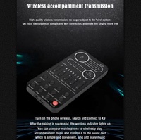 2024 nouveau K9 changeur de voix carte son portable effets sonores multiples pour Microphone/ /commutateur/téléphone/jeux/hôte de diffusion en direct