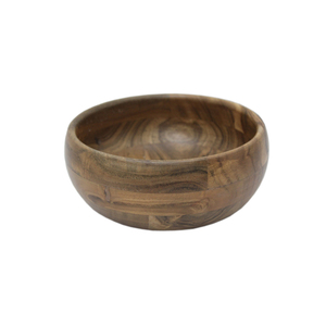 ชามเสิร์ฟอาหารทรงกลมทำจากไม้แบบธรรมชาติสำหรับโต๊ะรับประทานอาหารในครัวชามเสิร์ฟอาหารดีไซน์ใหม่ - Product Image 4