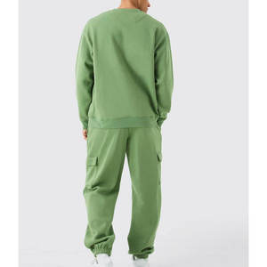 Ensemble de survêtement en molleton de coton premium pour homme, coupe décontractée, vêtements de sport d'hiver, logo personnalisé, vêtements de sport pour la salle de sport - Product Image 5