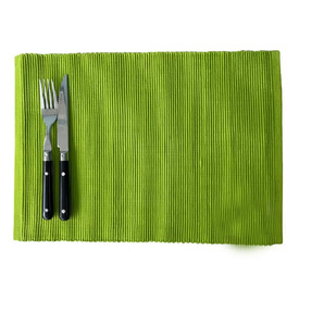 Custom Solid Color 100% Cotton Luxury Decorative Tablemats Wedding Parties Washable Portable <b>Placemats</b> Reusable Sustainable - Product Image 1