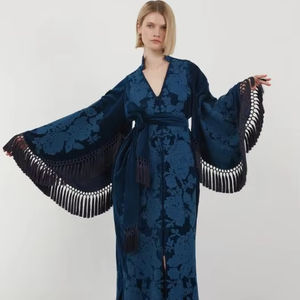 2025 meilleure robe Style ethnique robe ukrainienne impression numérique florale ballon manches bouffantes côté longue fête porter femmes robe ukrainienne - Product Image 1