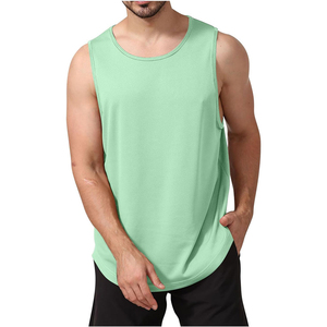 Camiseta sin Mangas para Hombre, 100% Algodón, Suave, Lisa, Diseño Personalizado 2026, Tejido Transpirable, Ideal para Gimnasio, Entrenamiento y Uso Casual - Product Image 6