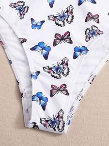 Ensemble bikini 2 pièces écologique pour femme 2025 avec appliques en dentelle et strass à pampilles – Vente en gros - Product Image 5